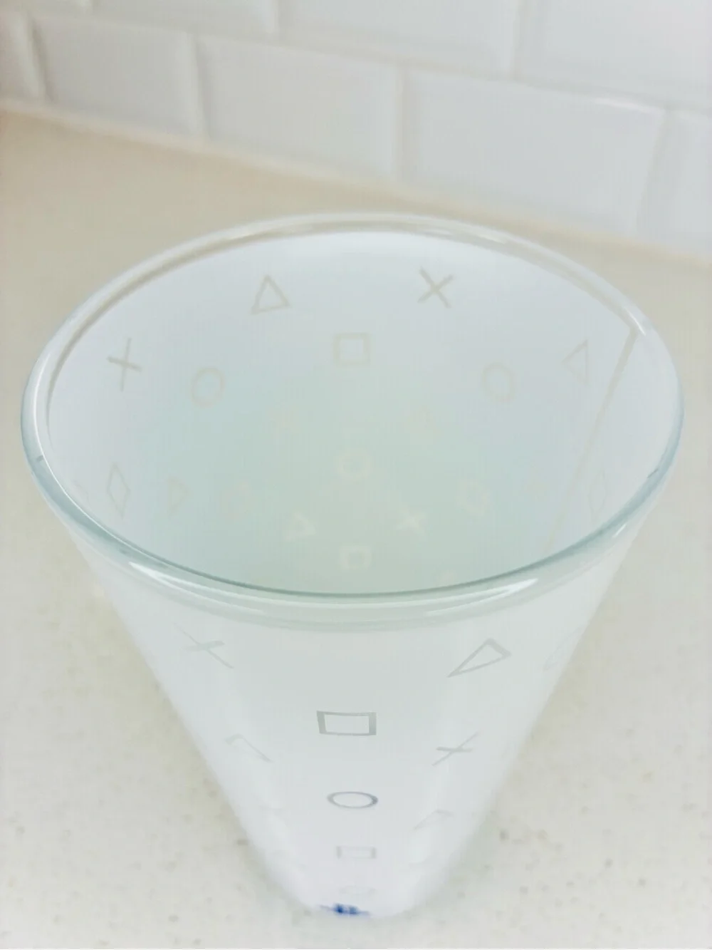 Paladone Playstation Drinking Glass Cup Official Licensed Product 400ml white